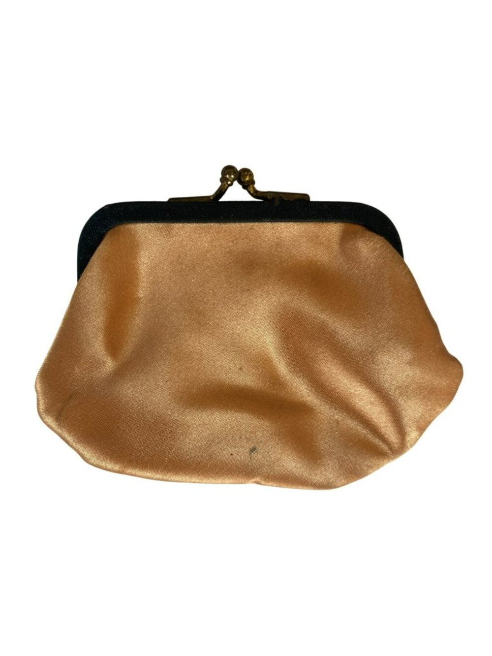 Vintage Gold Brocade Purse Clutch Evening Bag Handbag Coin Purse MCM 50s 60s - Picture 6 of 7